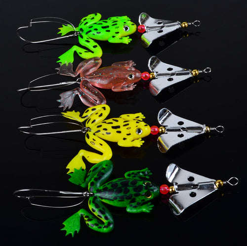 2014 New frogs Fishing Lure Set 4pcs/LOT Rubber