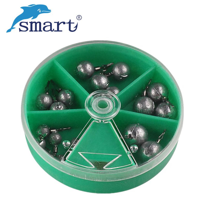 17Pcs Fishing Sinker 2.5g5g7g10g14g Fish