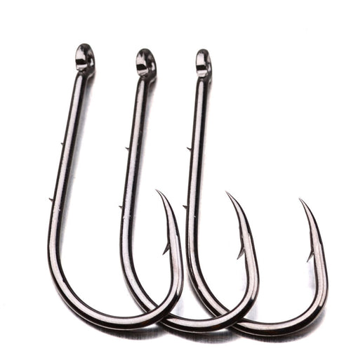 100pcs Barbed Fishhook High-carbon Steel