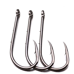 100pcs Barbed Fishhook High-carbon Steel
