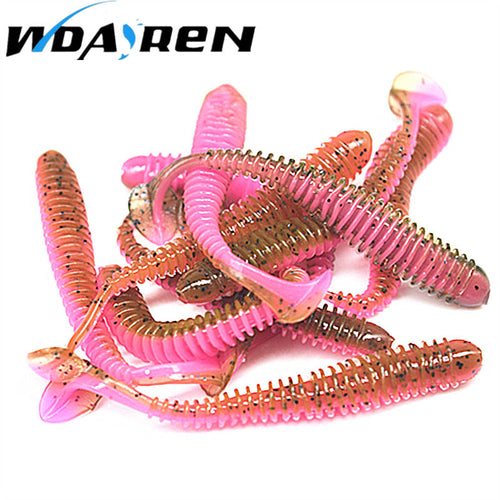 10pcs/lot 5.5cm 0.8g Artificial Soft Bait Worm Swimbaits