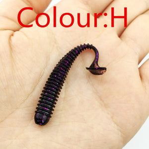 10pcs/lot 5.5cm 0.8g Artificial Soft Bait Worm Swimbaits