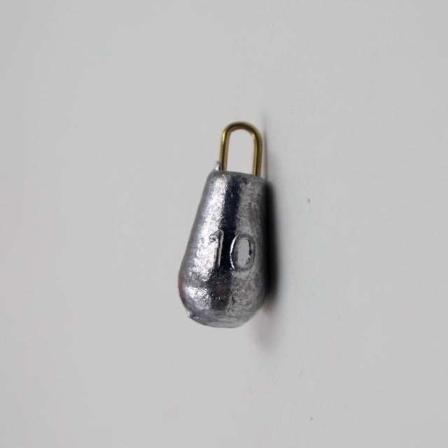 5Pcs/lot water drop shape weights lead fishing