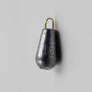 5Pcs/lot water drop shape weights lead fishing