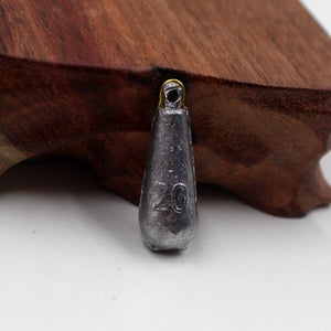 5Pcs/lot water drop shape weights lead fishing