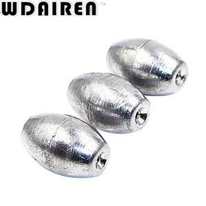 5Pcs/lot Water Lead Fishing Sinker Tools