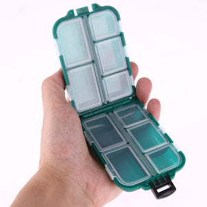 6/10/12 Compartments Storage Case Box Plastic