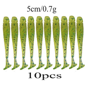 10pcs Minnow Fishing Lure Pesca Soft Baits Leurre
