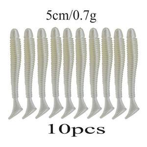 10pcs Minnow Fishing Lure Pesca Soft Baits Leurre