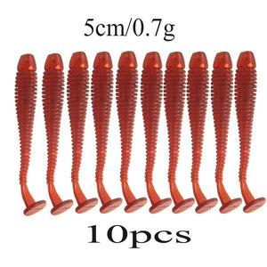 10pcs Minnow Fishing Lure Pesca Soft Baits Leurre