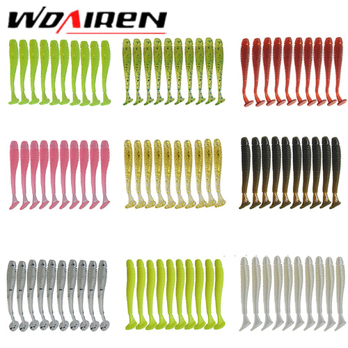 10pcs/lot Wobblers Soft Bait Saturn Worm