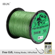 IBUN 300M Braided PE Fishing Line Super